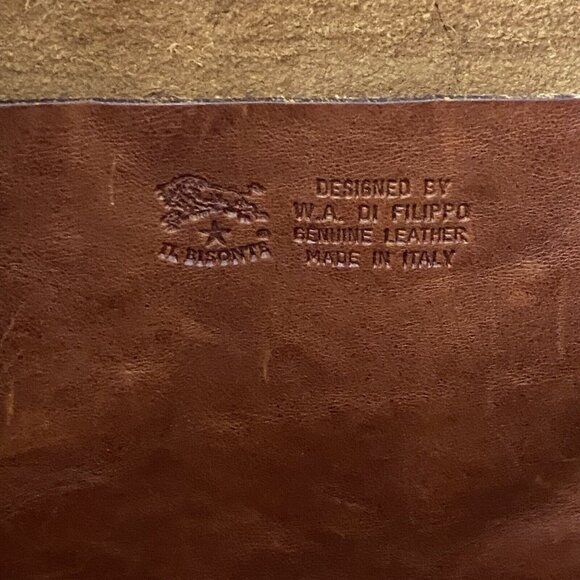 Il Bisonte shoulder bag made in Italy brown genuine leather used from Japan - Picture 10 of 16